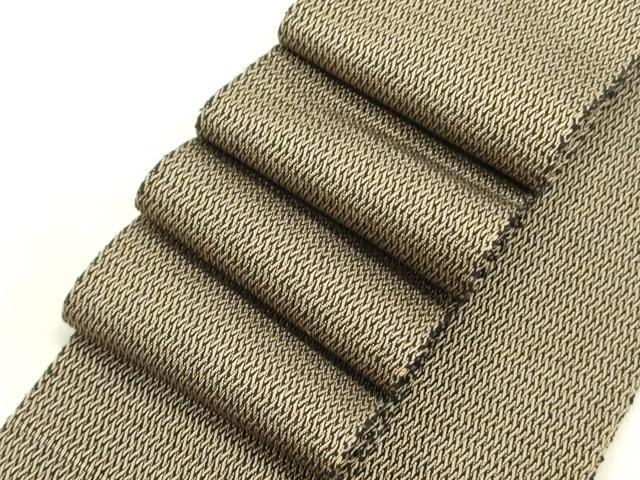 Obi - 平和屋着物●男性　角帯　抽象文様　正絹　逸品　DABE1695op