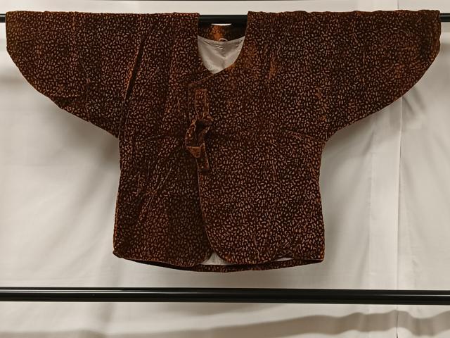 平和屋着物＃和装コート　ベロア　霞文　CABB5337ua