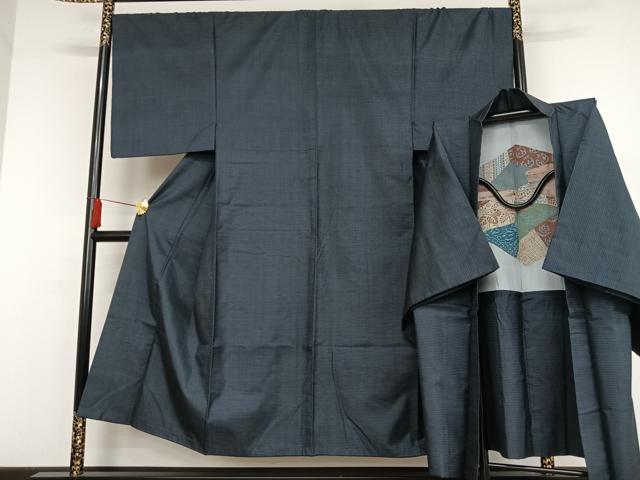 平和屋着物●男性 本場大島紬 アンサンブル 100亀甲 総詰め 正絹 逸品 AAAP0743oa