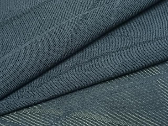 平和屋着物＊夏物　色無地　絽　芝地紋　青藍色　正絹　逸品　AABF5728fy