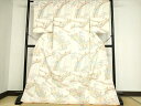 平和屋着物■付下げ 渡橋風景松文 ロング丈 正絹 逸品 DAAI8767az