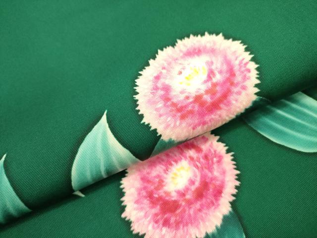 平和屋の平和屋着物●塩瀬　九寸名古屋帯　手描き　草花　正絹　逸品　DABE1710op｜アングル3