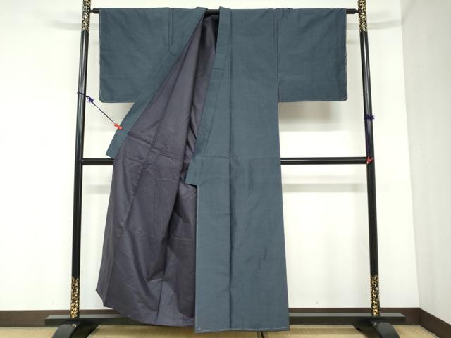 平和屋着物●男性　本場大島紬　アンサンブル　長羽織　80亀甲　総詰め　正絹　逸品　未使用　DABC2496ud