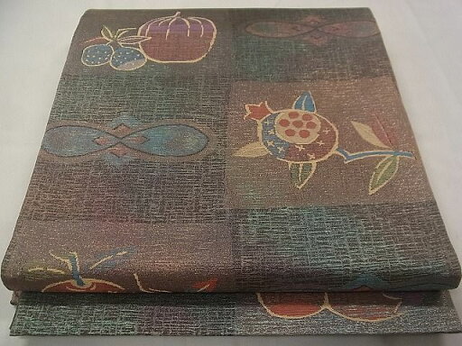 平和屋着物◎六通柄袋帯 成り物 金糸 逸品 CAAE5675vf 平和屋着物◎六通柄袋帯 成り物 金糸 逸品 CAAE5675vf