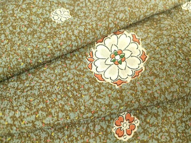 Kimono - 平和屋着物▽上質な小紋　単衣　舞花文　正絹　逸品　DAAV5327az