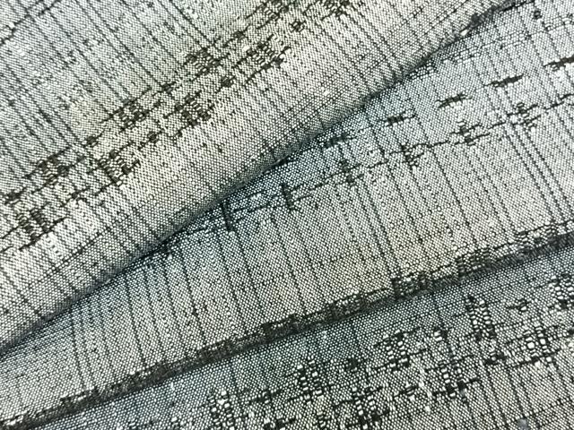 Kimono - 平和屋着物▽上質な紬　単衣　横段文　正絹　逸品　未使用　AABD0110fy