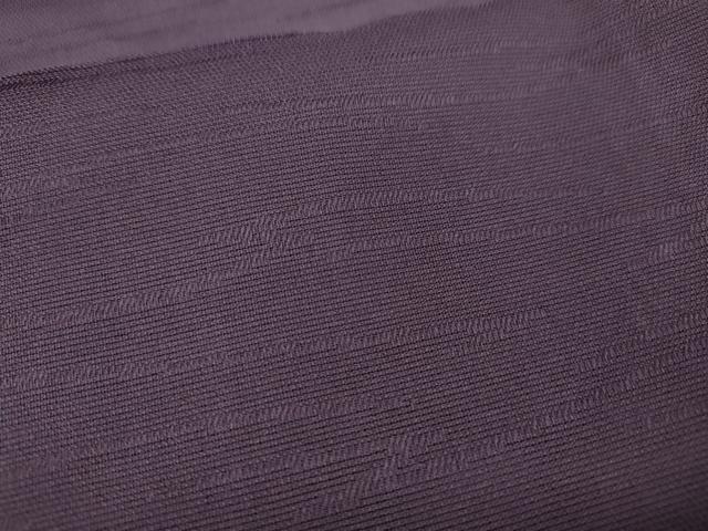平和屋着物＊夏物　色無地　紗　霞文　滅紫色　正絹　逸品　CAAW2953ut
