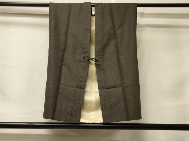 Uramono - 平和屋着物＃男性　袖無し羽織　陣羽織　紬地　100亀甲　総詰め　正絹　逸品　CABF1459in