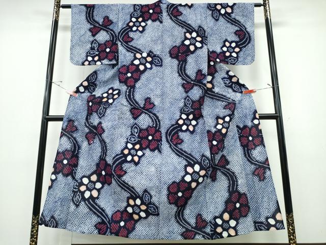 Female Yukatas - 平和屋着物∴夏物　浴衣　有松鳴海絞り　流水舞花文　綿　逸品　CABE8814ng