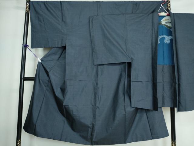 平和屋着物■男性 本場大島紬 アンサンブル 亀甲柄 正絹 逸品 DAAR4525ya