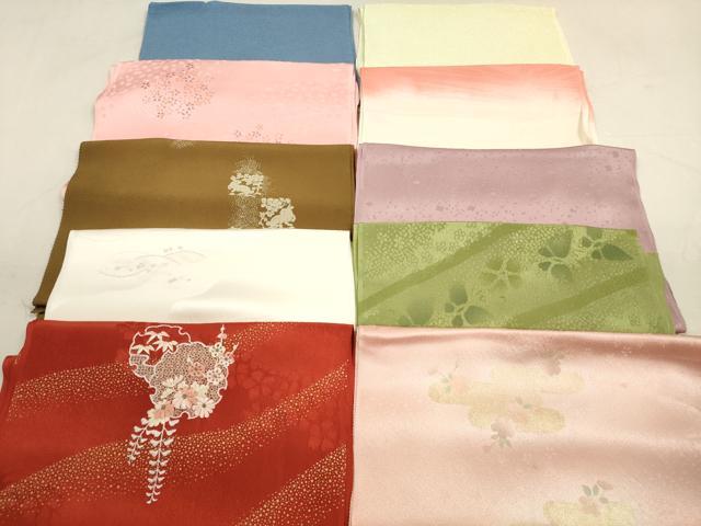 平和屋着物★和装小物　帯揚げ10枚セット　正絹　逸品　DAAX2063xg