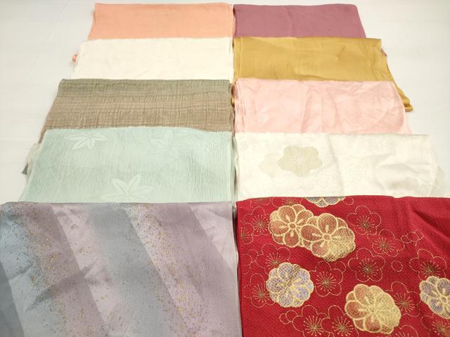 平和屋着物★和装小物 帯揚げ10枚セット 正絹 逸品 DABC5621xg