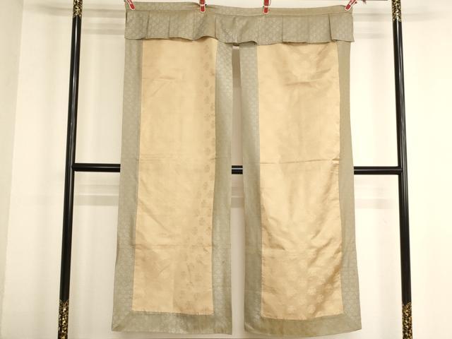 平和屋本店▼暖簾　幕　舞花文　法衣　寺院　仏具　仏教　僧侶　神職　装束　AABM0348ja