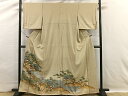 平和屋着物■豪華色留袖 駒刺繍 風景草花文 暈し染め 金彩 正絹 逸品 CAAQ5785ua