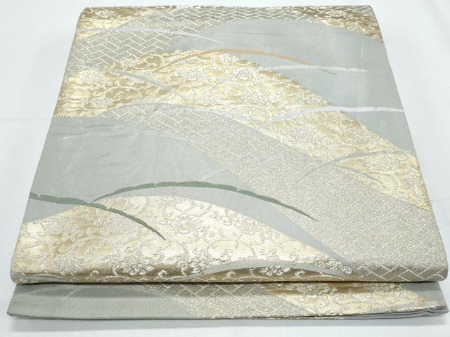 Other - 平和屋着物◎六通柄袋帯　雪芝文　金糸　正絹　逸品　CABF7905th