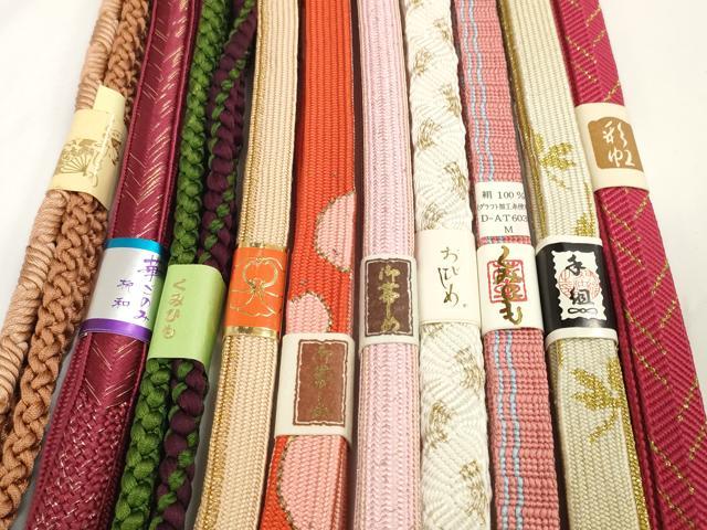 平和屋着物●和装小物　帯締め10本セット　礼装用　手組　高麗組　笹浪組　金糸　逸...