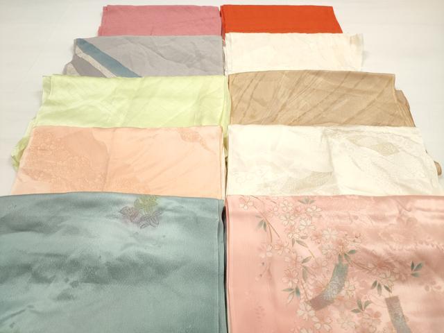 平和屋着物★和装小物 帯揚げ10枚セット 正絹 逸品 DABC5622xg