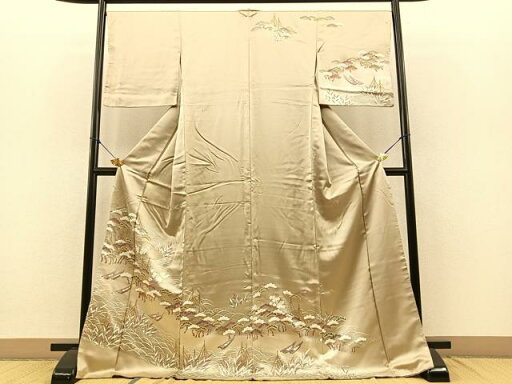 平和屋着物■訪問着 浜松文 金彩 正絹 逸品 BAAR8388by 平和屋着物■訪問着 浜松文 金彩 正絹 逸品 BAAR8388by