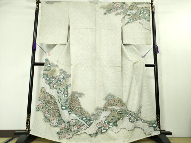 乐天商城 - 平和屋本店■極上　名門　藤娘きぬたや・総絞り　訪問着　鳳凰吉祥花文　逸品　DZAA4694kh5