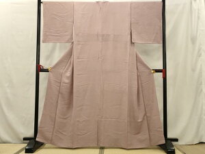 平和屋着物■上質な色無地 幾何学地紋 浅紫色 東武百貨店扱い 正絹 逸品 AAAV0910sw
