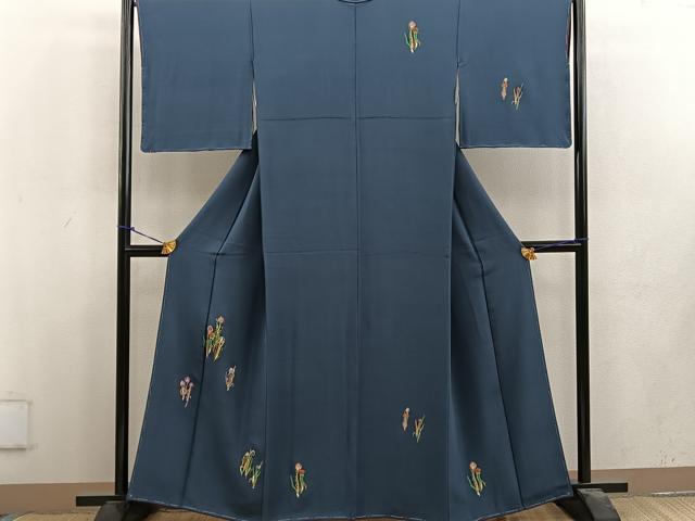 平和屋着物■訪問着　草葉文　正絹　逸品　BAAV0905mz