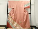 平和屋着物■訪問着 雪輪草花文 暈し染め 金彩 正絹 逸品 未使用 CAAQ3009yc