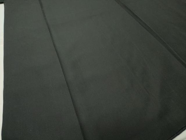 平和屋着物●男性　黒紋付　羽織セット　羽裏：龍　虎　正絹　逸品　未使用　CABC8301gh