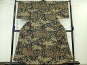 平和屋本店■最高級 訪問着 総刺繍 駒刺繍 宝尽くし 飛鶴文 黒地 金糸 逸品 DZAA4956kh5