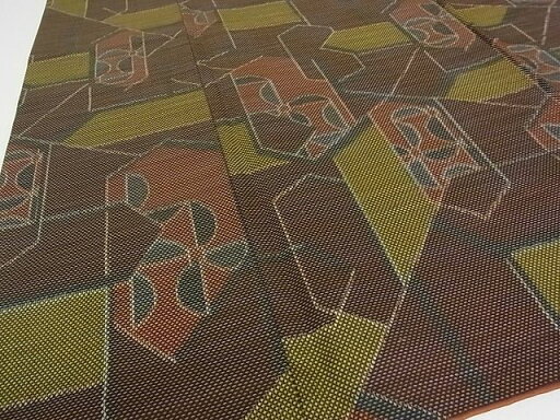 平和屋着物■上質な紬 幾何学文様 逸品 DAAD8009cm 平和屋着物■上質な紬 幾何学文様 逸品 DAAD8009cm