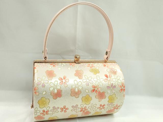 平和屋着物▼和装小物 和装バッグ ハンドバッグ 舞桜文 振袖 金彩 逸品 CABH2203ju