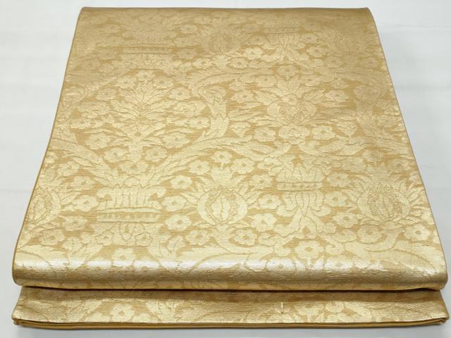 Rakuten - 平和屋着物◎六通柄袋帯 更紗飾花文 金糸 正絹 逸品 CABA7940fb