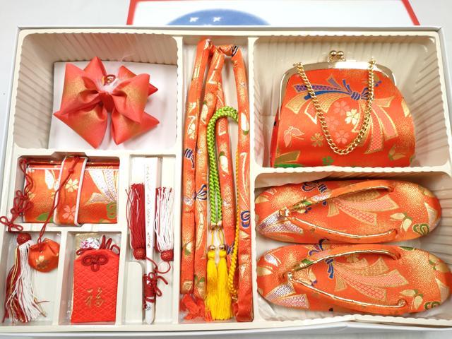 平和屋着物[]和装小物　女の子　子供　草履・バッグ・帯締め・小物セット　束ね熨...