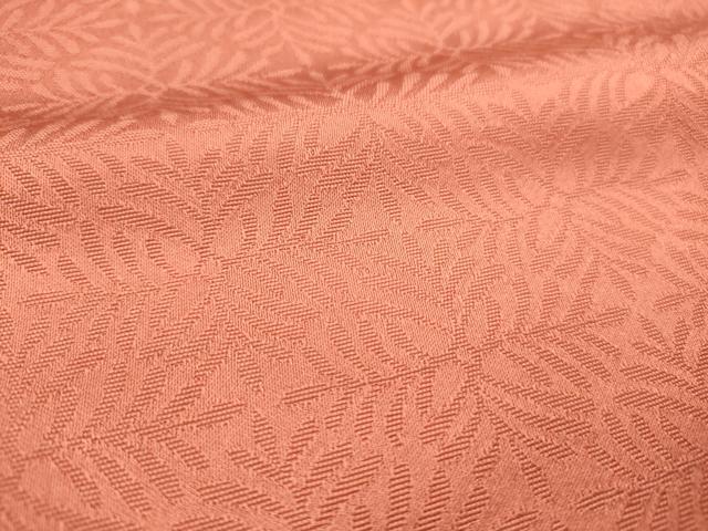 平和屋着物■上質な色無地 菱松葉地紋 甚三紅色 正絹 逸品 DAAJ2935zy