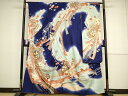 平和屋着物■豪華振袖 鬘帯花文 暈し染め 金彩 正絹 逸品 AAAS9171pf