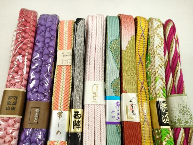 平和屋着物●和装小物 帯締め10本セット 高麗組 冠組 丸組 やまと誂製 さんび謹製 ...