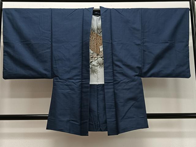 Uramono - 平和屋着物∞男性　羽織　お召地　100亀甲　総詰め　正絹　逸品　CABD4734ua