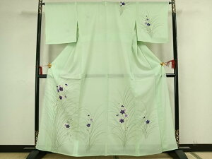 平和屋着物*夏物 訪問着 絽 草花文 西武百貨店扱い 正絹 逸品 AAAZ1269fy