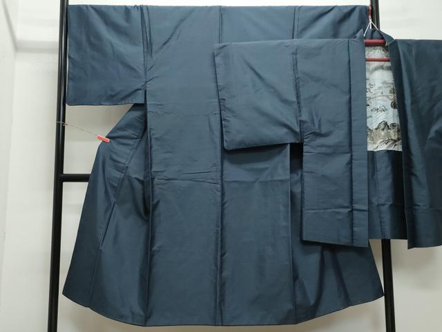 平和屋着物●男性　本場大島紬　アンサンブル　亀甲柄　正絹　逸品　CAAZ8087vf