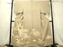 平和屋着物■豪華色留袖 駒刺繍 扇面草花文 暈し染め 金彩 正絹 逸品 DAAR3151zy