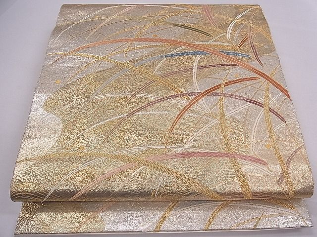 Rakuten - 平和屋着物■六通柄袋帯 唐織 薫風 金糸 逸品 ch3233