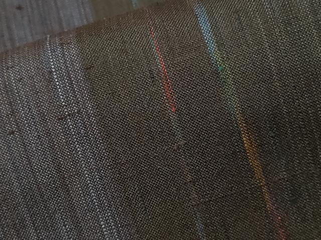 Kimono - 平和屋着物■上質な紬　間道　正絹　逸品　CABD3712ev