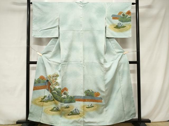 平和屋着物■訪問着　石庭　暈し染め　正絹　逸品　未使用　CABC0058ev