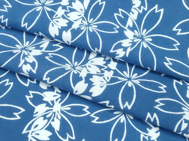 Female Yukatas - 平和屋着物∴夏物　浴衣　手縫い　舞桜間道　日本製　綿　逸品　CABE9003ng