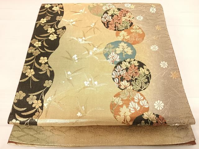 平和屋着物◎西陣　六通柄袋帯　本朝節会　風通箔別織　正絹　逸品　AABD7092yx