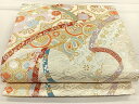 平和屋着物◎六通柄袋帯 唐織 吉祥花文 金銀糸 正絹 逸品 CAAR1672nb