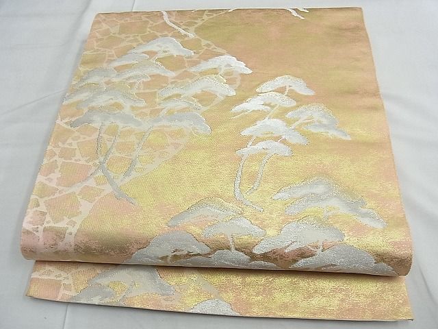 平和屋着物■六通柄袋帯　浜松文様　金銀糸　逸品　n-te1918(4)