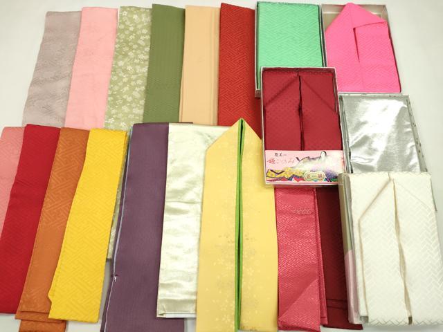Other - 平和屋着物▼和装小物　重ね衿・伊達衿まとめて20点　紗綾形　舞桜　七宝　檜垣地紋など　金糸　未使用あり　逸品　CABF7344ju