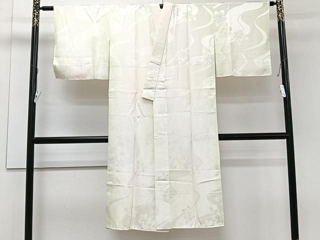 平和屋着物■長襦袢 袷 流水舞花地紋 暈し染め 正絹 逸品 CABA5570xi