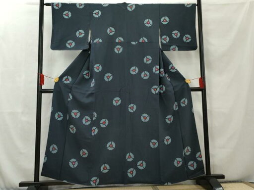 平和屋着物■上質な小紋 絞り 舞花文 正絹 逸品 AAAT5278cs 平和屋着物■上質な小紋 絞り 舞花文 正絹 逸品 AAAT5278cs