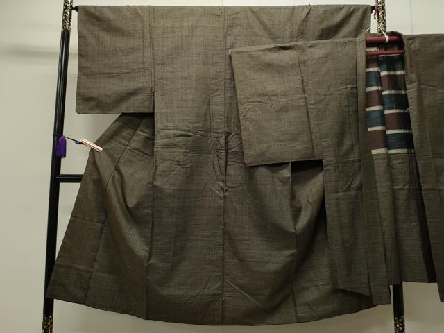 平和屋着物■男性　本場大島紬　アンサンブル　吉祥文　正絹　逸品　CAAM8849ng